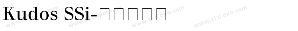 Kudos SSi字体转换